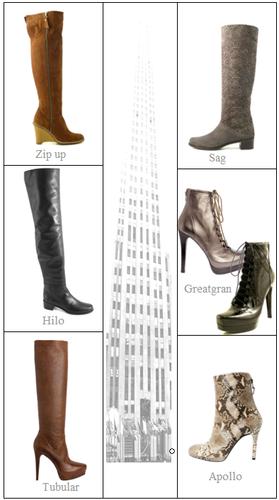 Lange Stiefel und extravagante Stiefeletten von Stuart Weitzman für Herbst-Winter 2009/2010